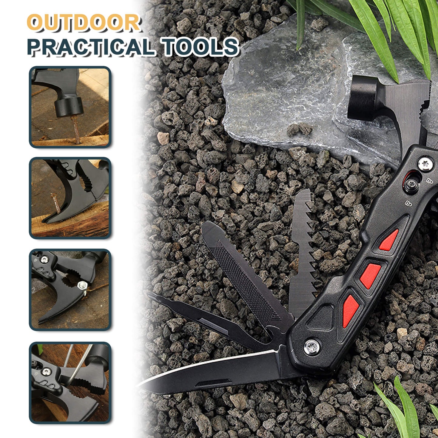 UNIO H1 Multi Tool Hammer 12 in 1  with Safety Lock